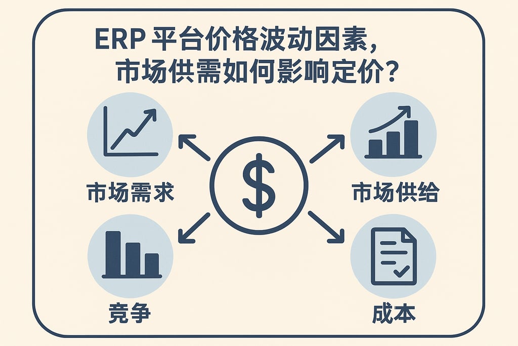 ERP 平台价格波动因素，市场供需如何影响定价？